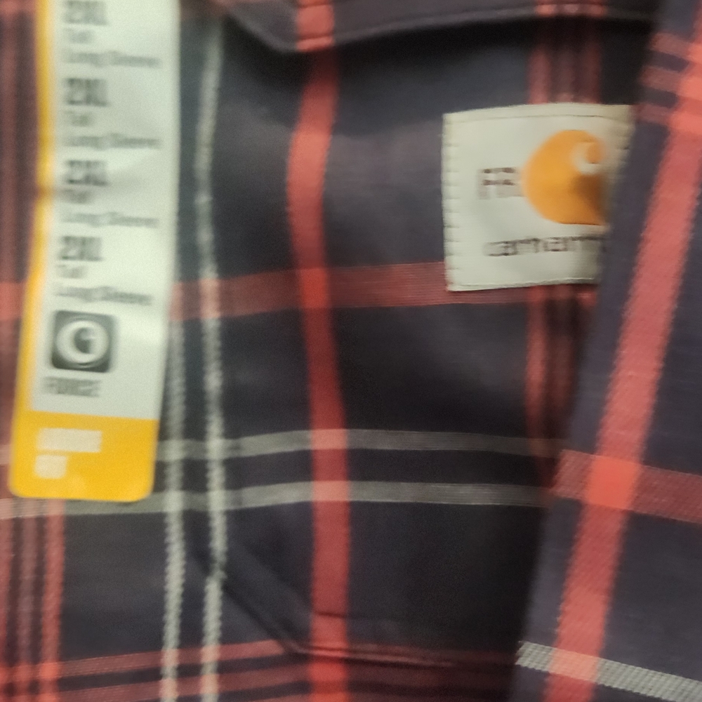 Carhartt Men's Navy Plaid Shirt